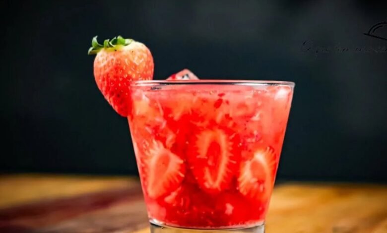 Caipirinha de morango - Drink delicioso e diferente