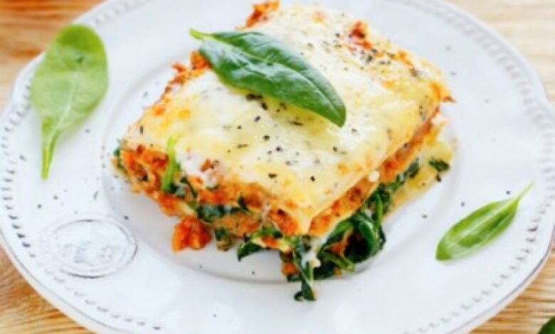 Receita de Lasanha de Espinafre - Vegana e deliciosa