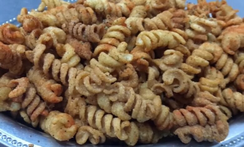 Salgadinho de macarrão - Snack diferente e com muito sabor
