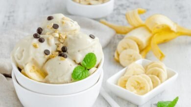 Sorbet de banana - Sem leite e sem ovos