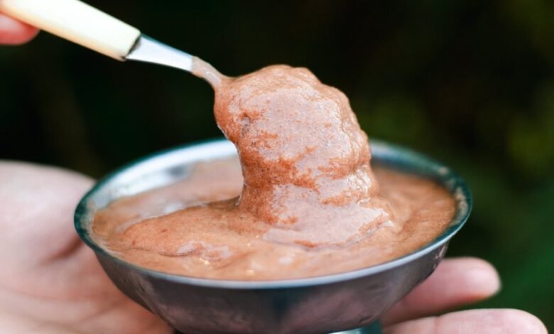 Sorvete caseiro de chocolate -Receita saudável