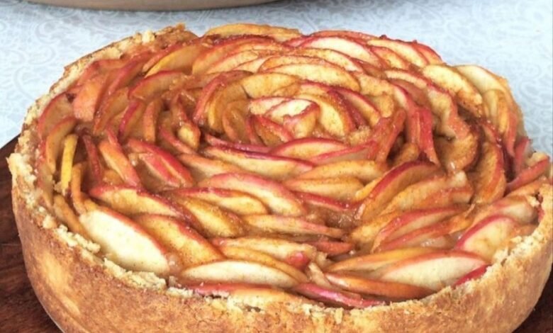 Torta de Maçã Alemã - Receita Fácil